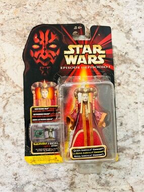 Vintage 1999 Star Wars Episode I Queen Amidala Coruscant CommTech Figure Sealed